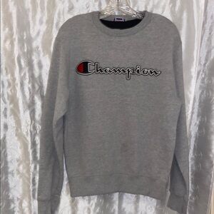 Vintage Champion Gray Crewneck Sweater Sweatshirt Men’s Size Small 🔥 YB7